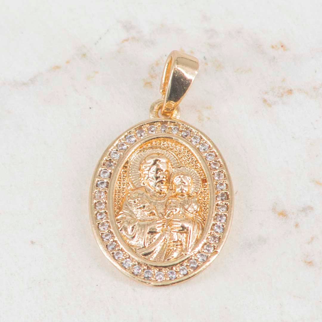 DIJE MEDALLA SAN JOSE CIRCONES DIJE MEDALLA SAN JOSE CIRCONES