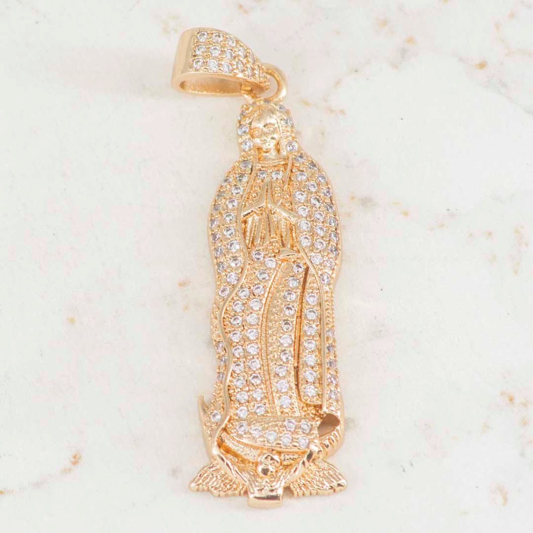 DIJE VIRGEN MARIA GRANDE CIRCONES DIJE VIRGEN MARIA GRANDE CIRCONES