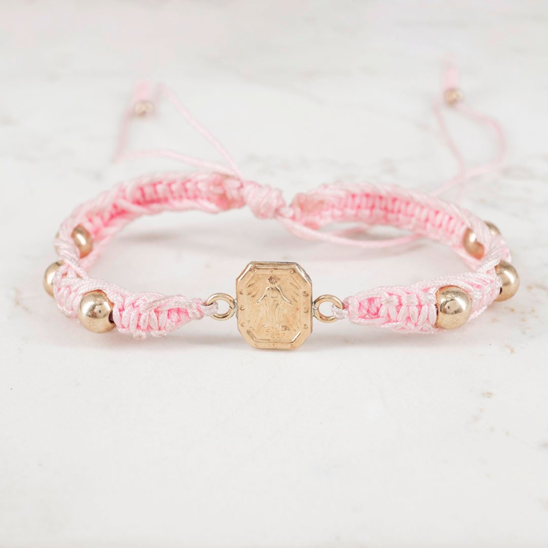 PULSERA 6 BALINES LISOS VIRGEN MILAGROSA PULSERA 6 BALINES LISOS VIRGEN MILAGROSA